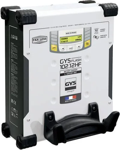 GYS Batterieladegerät 029606 - 12V Standard Liquid, GEL AGM, bis 1200Ah geeignet, mit Überhitzungs-, Kurzschluss- und Überladungsschutz