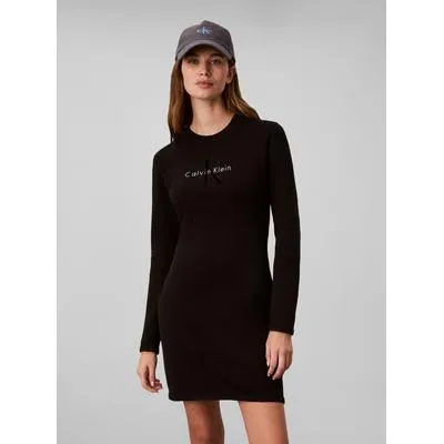 Calvin Klein Jeans LOGO MINIDRESS in schwarz von Calvin Klein