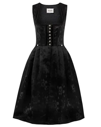 Stockerpoint Damen Odette Midi Dirndl, schwarz, 40 in schwarz von Stockerpoint