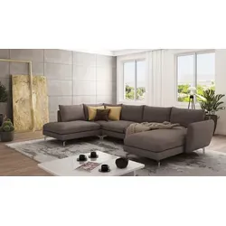 S-Style Möbel Wohnlandschaft Benita in braun von S-STYLE MÖBEL