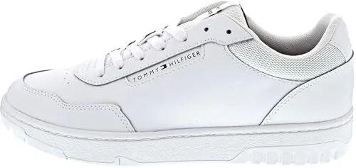 Tommy Hilfiger Herren Court Sneaker Basket Core Elegant, Weiß (White), 45