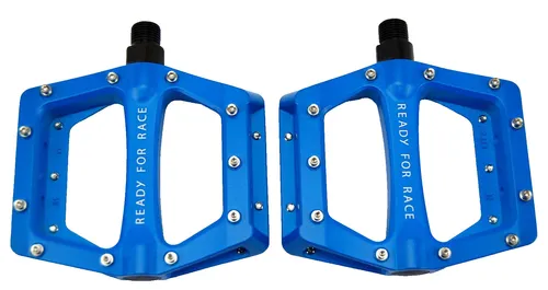 RFR Flat-Pedal CMPT Pedale Aluminium Blau 9/16