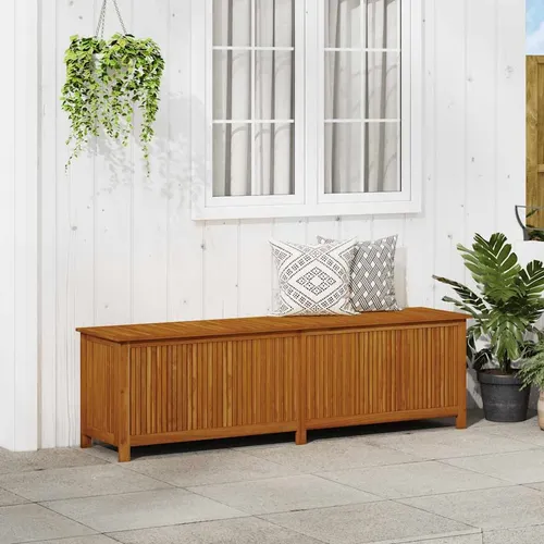 furnicato Gartenbox aus Akazien-Massivholz 200x50x58 cm