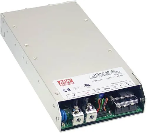 Mean Well MW RSP-750-12 Schaltnetzteil 12 V/DC 62.5A 750W - Netzteil mit aktiver Kühlung und flacher Bauform, ideal für platzsparende Anwendungen. Mit einstellbarem Eingangsstrom und Remote sense für präzise Spannung.