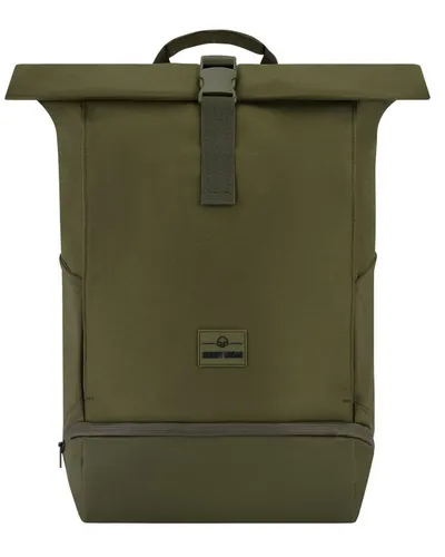 Johnny Urban Allen Large Rolltop Backpack Grün - Tagesrucksack aus recycelten PET-Flaschen, wasserabweisend und ideal für Fahrrad, Arbeit oder Uni. Mit Schuhfach und gepolstertem Laptopfach für optimale Organisation und hohen Tragekomfort.