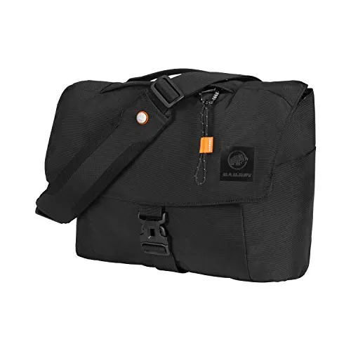 Mammut Xeron Messenger 14 Umhängetasche 14L, schwarz - Umhängetasche mit gut gepolstertem Laptopfach und stylischem Bergprint, ideal für den täglichen Gebrauch und unterwegs.