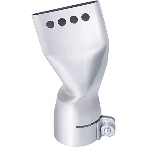 Steinel 9083 Flachdüse 40x2 mm - Ideal zum Schweißen von Planen und Dachfolien - Schweiß-Zubehör mit leicht abgewinkelter, gelochter Düse für schnelles und bequemes Arbeiten. Perfekt für Profi-Heißluftpistolen, aus hochwertigem Edelstahl gefertigt.