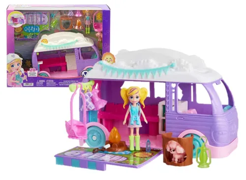 Polly Pocket Caravan Fun Spielset, 4Y+, JCC32