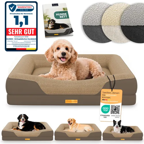 ELONEO orthopädisches Hundebett für kleine Hunde von Eloneo
