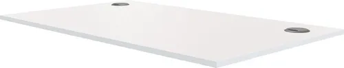 Höhenverstellbare Tischplatte 120 cm weiß
