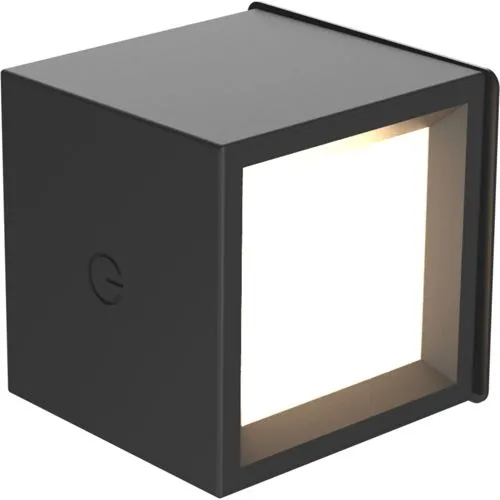 New Garden BOX 8 BATTERY schwarz - Moderne LED Lampe für den Innenbereich, dimmbar, mit warmem Licht und einfachem Magnetmontagesystem – ideal für stimmungsvolle Akzente in jedem Raum.