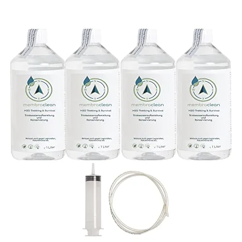 membraclean H2O Trekking & Survival, Trinkwasseraufbereitung 4 Liter + Dosierset