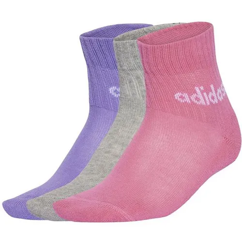ADIDAS Kinder Socken Kids Linear Ankle, 5 Paar in pink von adidas