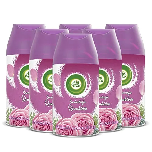 Airwick Air Wick Freshmatic Max Raumspray – Nachfüller für den Air Wick Freshmatic Max – Duft: Verwunschener Garten – 6 x 250 ml Nachfüller