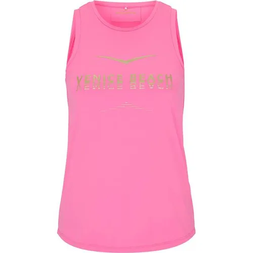 Venice Beach Shirttop VB Mila rot XL (44) - Sportliches Shirttop in tourmaline pink, ideal für dein Training. Aus hochwertigem Materialmix für optimalen Tragekomfort und Bewegungsfreiheit.