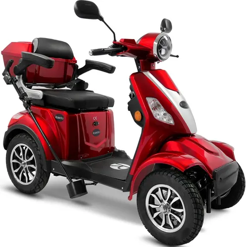 Rolektro Elektromobil E-Quad 15 V.3 - 1000 W, 15 km/h, mit Topcase, ergonomisch und wartungsfreier Antrieb für maximalen Komfort