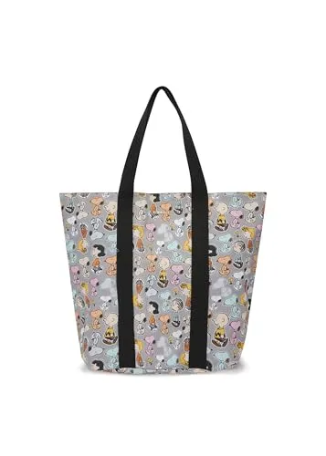 CODELLO Peanuts Shopper – Robuster Jacquard-Gewebe - Damen-Shopper mit Peanuts-Print, strapazierfähig und praktisch mit 2 Innentaschen und Ripsband-Tragehenkeln für zusätzlichen Komfort.