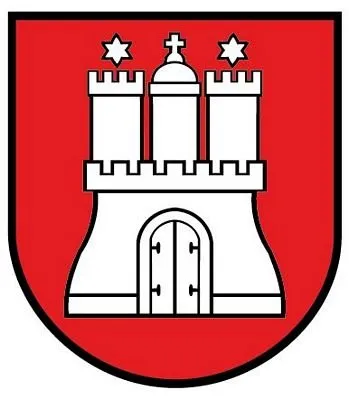 Autoaufkleber Sticker Hamburg Schild Kontur Fahne Aufkleber