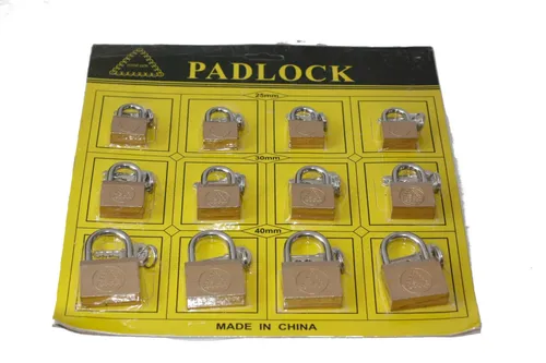 Stück Vorhängeschloss 25/30/40mm Bügelschloss Kofferschloss 12er-Set 12