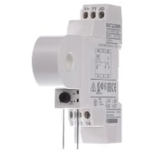 Schneider Electric Harmony Stromwächter RM17JC00MW - Stromüberwachungsrelais für AC-Netze mit integriertem Stromwandler, einstellbarem Grenzwert von 2-20 A und einem kompakten Design für Hutschienenmontage.