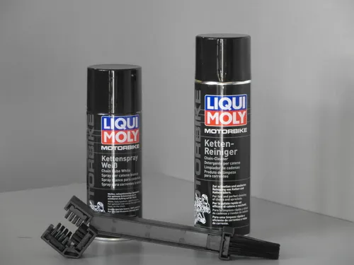 Reinigungsset für Motorrad Quad Ketten Kettenfett Kettenreiniger Kettenbürste