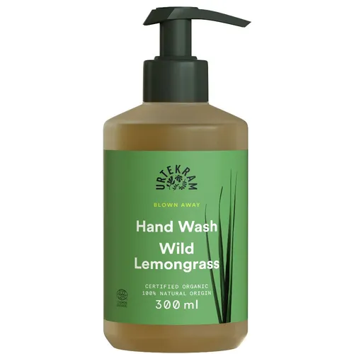 Urtekram Wild Lemongrass Hand Wash - Seife mit sanften Tensiden und biologischem Aloe Vera, reinigt und pflegt die Hände gleichzeitig. Erfrischender Duft des wilden Zitronengrases für ein entspannendes Reinigungserlebnis.