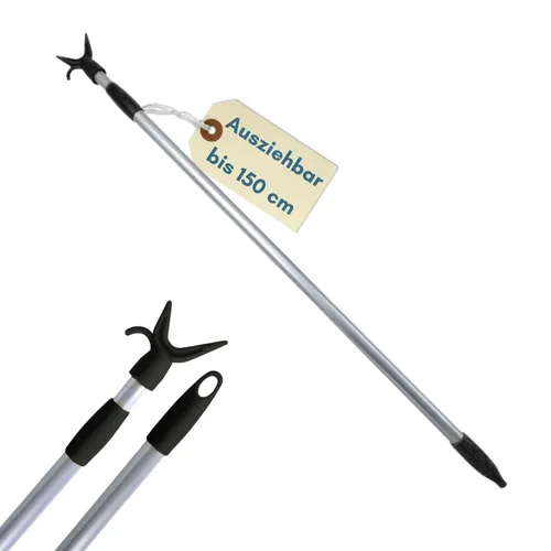 Teleskopstange mit Haken Aufhängehilfe Kleider Greifer Schrank Stange Ausziehbar