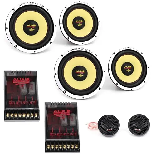 Audio System H165-4 EVO2 - 2-Wege EXTREM KICKBASS Compo System - Car-HiFi-Lautsprecher mit 165 mm Durchmesser, 480 Watt Leistung und extrem tiefem Bass für ein unvergleichliches Klangerlebnis im Auto.