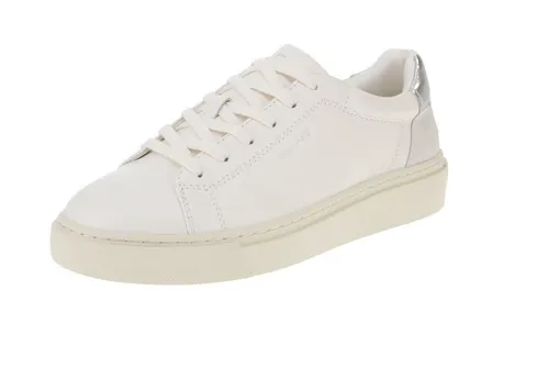 Gant 29531657 Julice - Damen Sneaker in Off-White/Silver - Stylische Damen Sneaker in 37 EU, ideal für einen lässigen Look und hohen Tragekomfort.