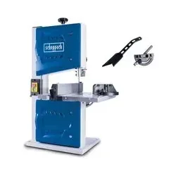 Scheppach Bandsäge HBS25 - Kompakte Bandsäge mit 80 mm Schnitthöhe, ideal für präzise Winkel- und Kurvenschnitte