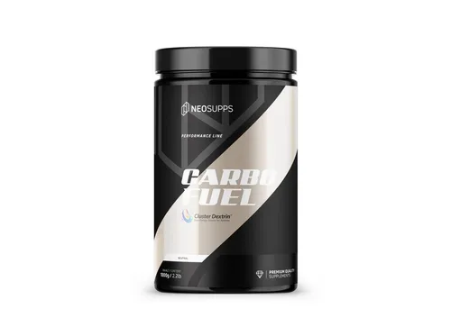 Neosupps Carbo Fuel 1000g - Cluster Dextrin Energielieferant - Effiziente Kohlenhydratquelle für Sportler, die dir vor, während oder nach dem Training Energie liefert. Mit hervorragender Verträglichkeit und Löslichkeit für optimale Leistung.
