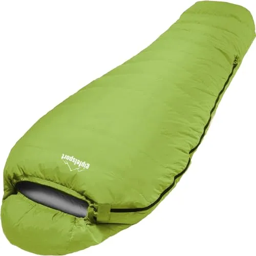 Gipfelsport Ultraleicht Schlafsack 3 Jahreszeiten [0°C, 10°C] Ultralight Sleeping Bag [950g] Ultraleichter Mumienschlafsack für den Sommer [100GSM] Trekking Sommerschlafsack für Camping