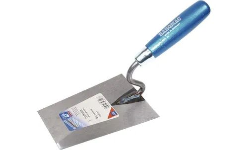 HAROMAC Maurerkelle Länge 270 mm Breite 115 mm Buchenholzgriff rostfreier Ede...