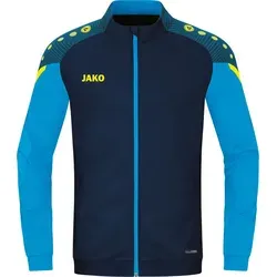 JAKO Herren Polyesterjacke Performance, Marine/Jako-Blau, 3XL - Sportjacke aus 100% recyceltem Polyester, mit Rippabschluss und Reißverschlusstaschen für optimale Funktionalität und Nachhaltigkeit beim Sport.