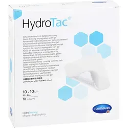 Hydrotac Schaumverband 10x10 cm Steril 10 ST