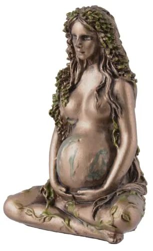 Vogler Dekofigur Gaia Urgöttin – Bronziert, 25 cm - Stilvolle Dekofigur Gaia, die das Leben und die Erde symbolisiert. Ideal für kreative Inneneinrichtungen und als besonderes Geschenk für Kunstliebhaber.