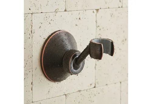 PaulGurkes Brausehalter PGGH-QP - Brausehalter aus massivem Metall mit hochwertiger Oberfläche in Schwarz/Kupfer, neigungsverstellbar durch Kugelgelenk, ideal für alle gängigen Duschschläuche.