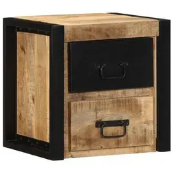 vidaXL Nachttisch aus massivem Mangoholz 40x35x40 cm von vidaXL