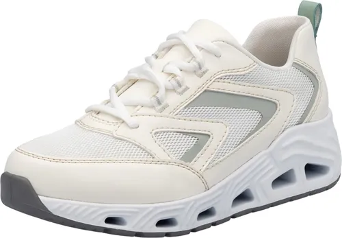 Rieker Damen N5205 Sneaker Low - Weiß, 40 EU - Damen-Sneaker aus echtem Leder mit Komfortweite für optimalen Tragekomfort den ganzen Tag.