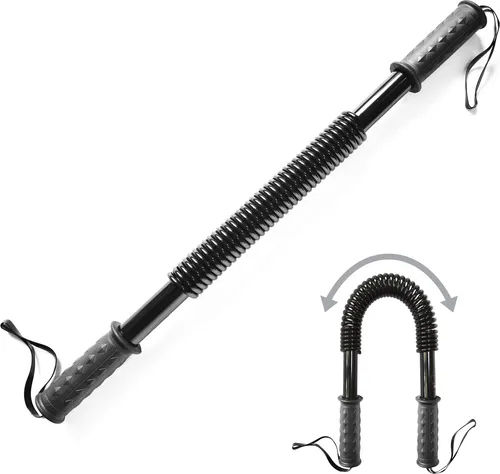 Body & Mind Deluxe Biegehantel 30kg Widerstand - Professionelle Königsfeder für effektives Brusttraining, Arm- und Schulter-Muskelaufbau