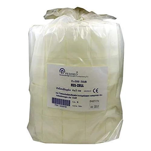 ZELLSTOFFTUPFER FES ZELL 4x5 cm hochgebleicht 2X500 St