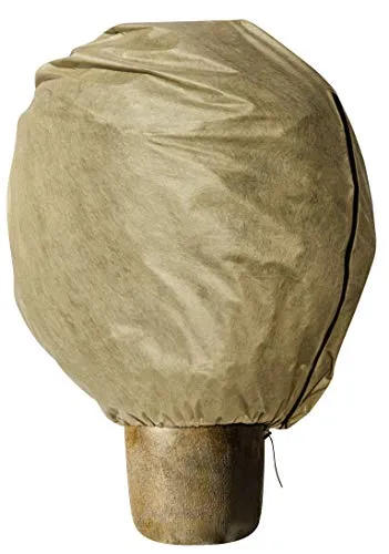 Windhager Winter-Vlieshaube Protect XL, Kälteschutz, Frostschutz für Pflanzen, Abdeckvlies, Winterschutzhaube, 1,1 x 1,1 m, beige