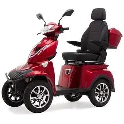 ECO ENGEL 530 Rot 4 Rad - 25 km/h Elektroscooter, für mehr Mobilität und Selbstständigkeit im Alltag