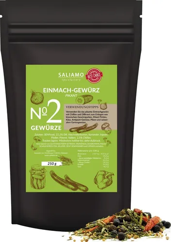 Saliamo | 250g Einmachgewürz - Einlegegewürz - scharf mit Chili