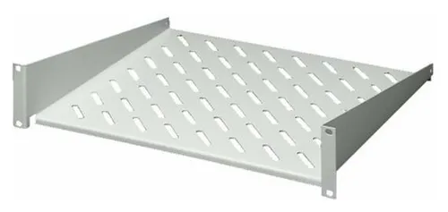 Rittal Geräteboden 2HE, fest 400mm tief DK 7119.400 - Server-Zubehör mit 482,6 mm (19")-Befestigung, statisch bis 250 N belastbar, ideal für sicheren Festeinbau in Racks.