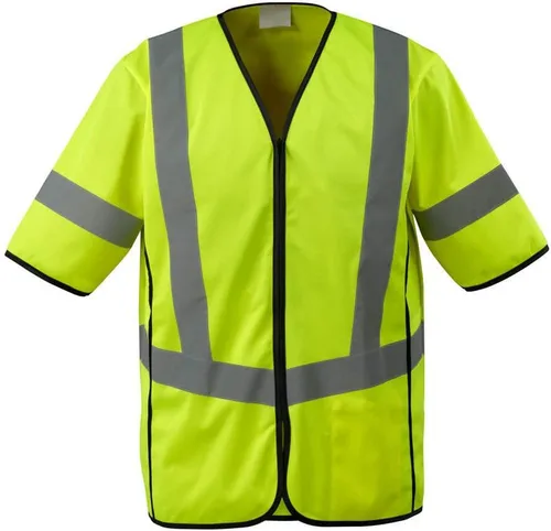 Mascot Warnschutz-Shirt Packwood - Fluoreszierendes Warnschutz-Shirt mit Reflexband für hohe Sichtbarkeit. Praktischer Reißverschluss und Innentasche. Ideal für den professionellen Einsatz, auch über der Kleidung tragbar.