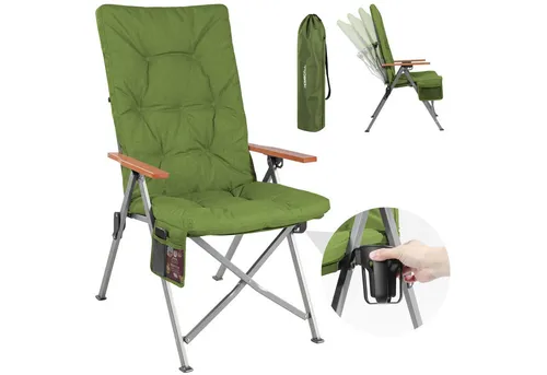 Homecall Campingstuhl Faltbar 150kg Belastbar Hochlehner