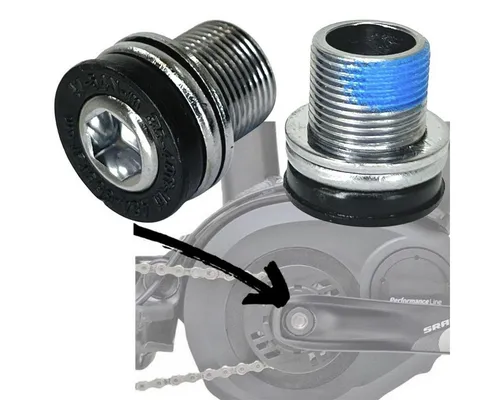 MSC Fahrradkurbel Fahrrad Ebike Kurbelschrauben M15x14 passend für Brose Bosch Motor