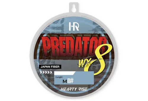 Hearty Rise Predator WX8 Angelschnur 600m - 8-fach geflochten - Die Hearty Rise Predator WX8 Angelschnur mit 600m Länge bietet hervorragende Wurfeigenschaften und ist ideal für Raubfischangler. Die 8-fach geflochtene Schnur überzeugt durch ihre hohe Abriebfestigkeit und leises Verhalten in den Ringen.