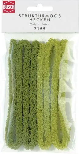 Busch 7155 Hecke 10mm Grün
